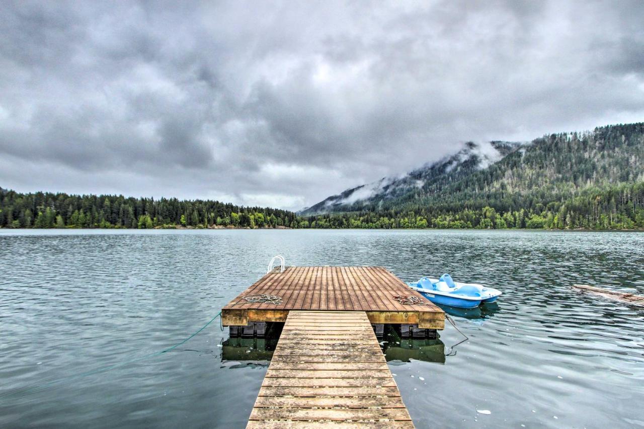 Lakefront Cabin With Stunning Mountain Views And Dock! Mineral 外观 照片